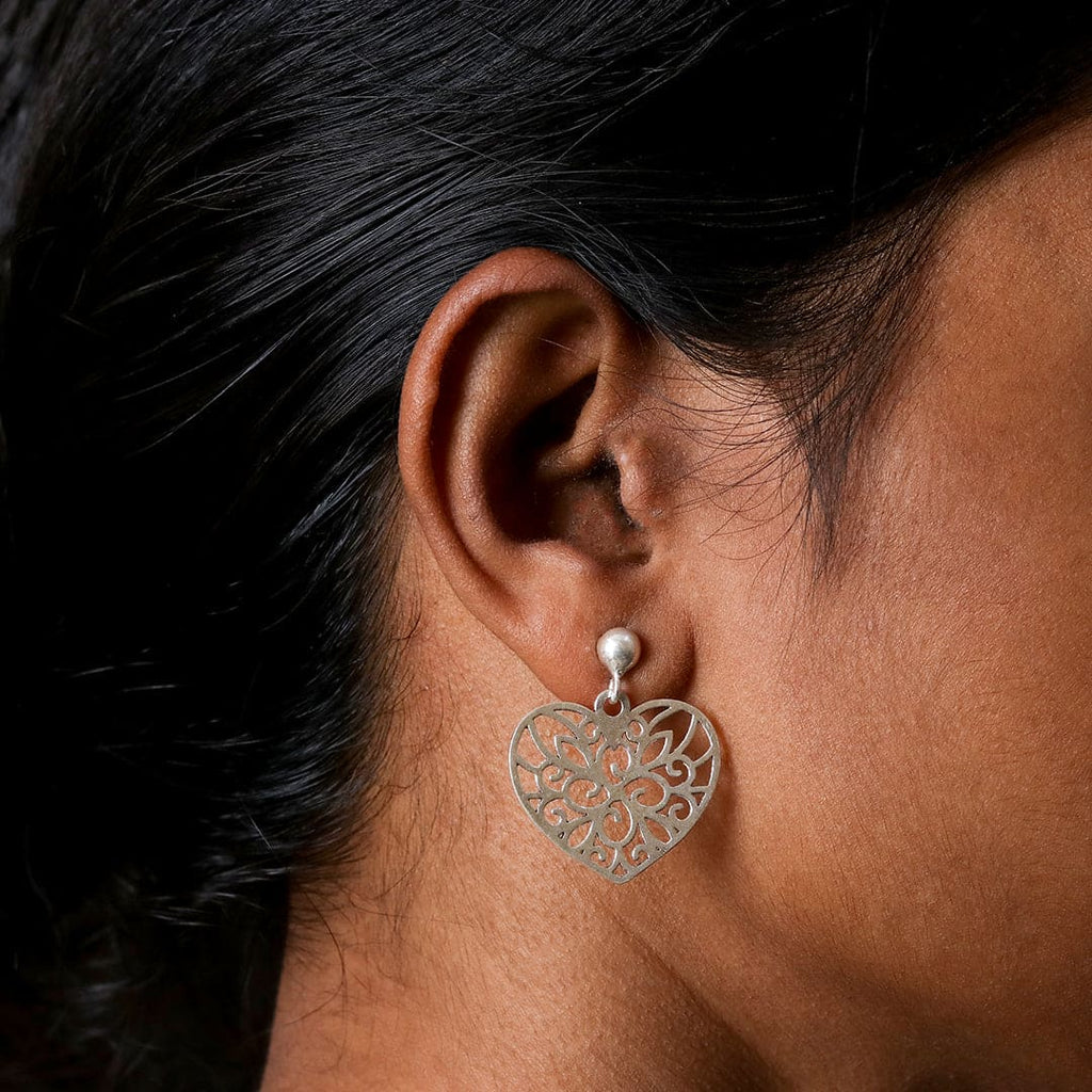 Heart Filigree Drop Studs – view 5 of 7