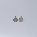 Floral Filigree Drop Studs – Polished, Drop stud earrings