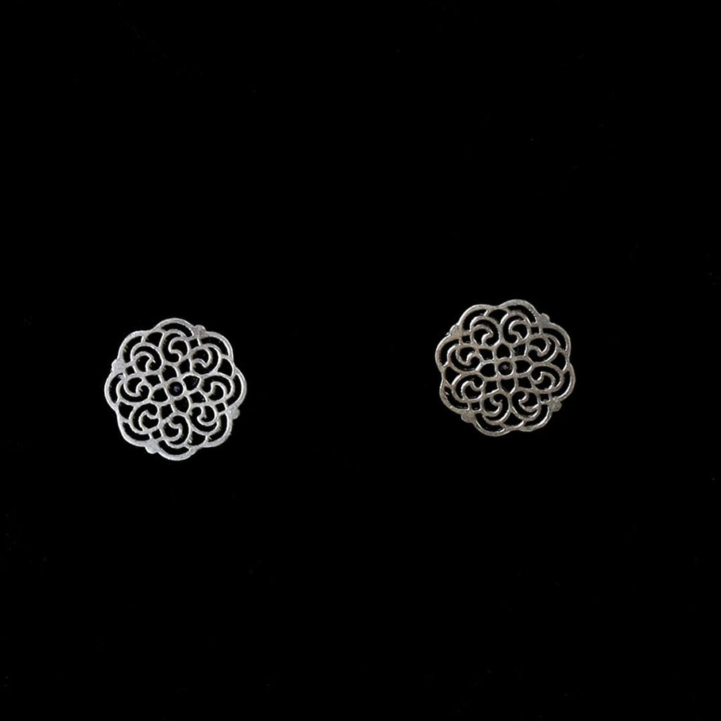 Mini Filigree Studs with Black Stone – view 4 of 8