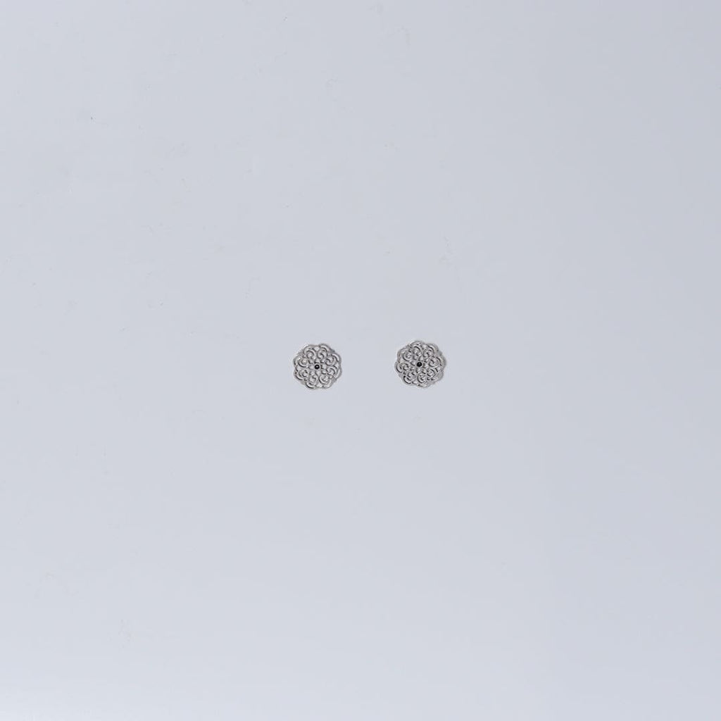 Mini Filigree Studs with Black Stone – view 2 of 8