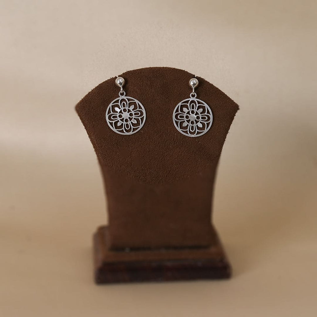Round Flower Cutwork Drop Studs – view 4 of 7