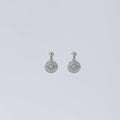 Silver-Tone Floral Circle Drop Earrings – Drop earrings