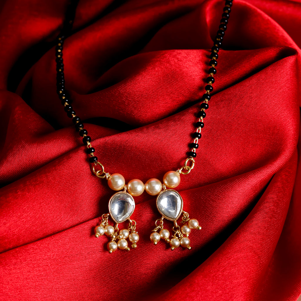 Kundan Clear Drop Mangalsutra