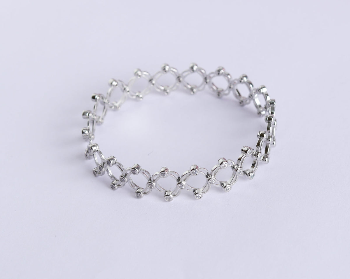 Adjustable  Silver Ring Kada