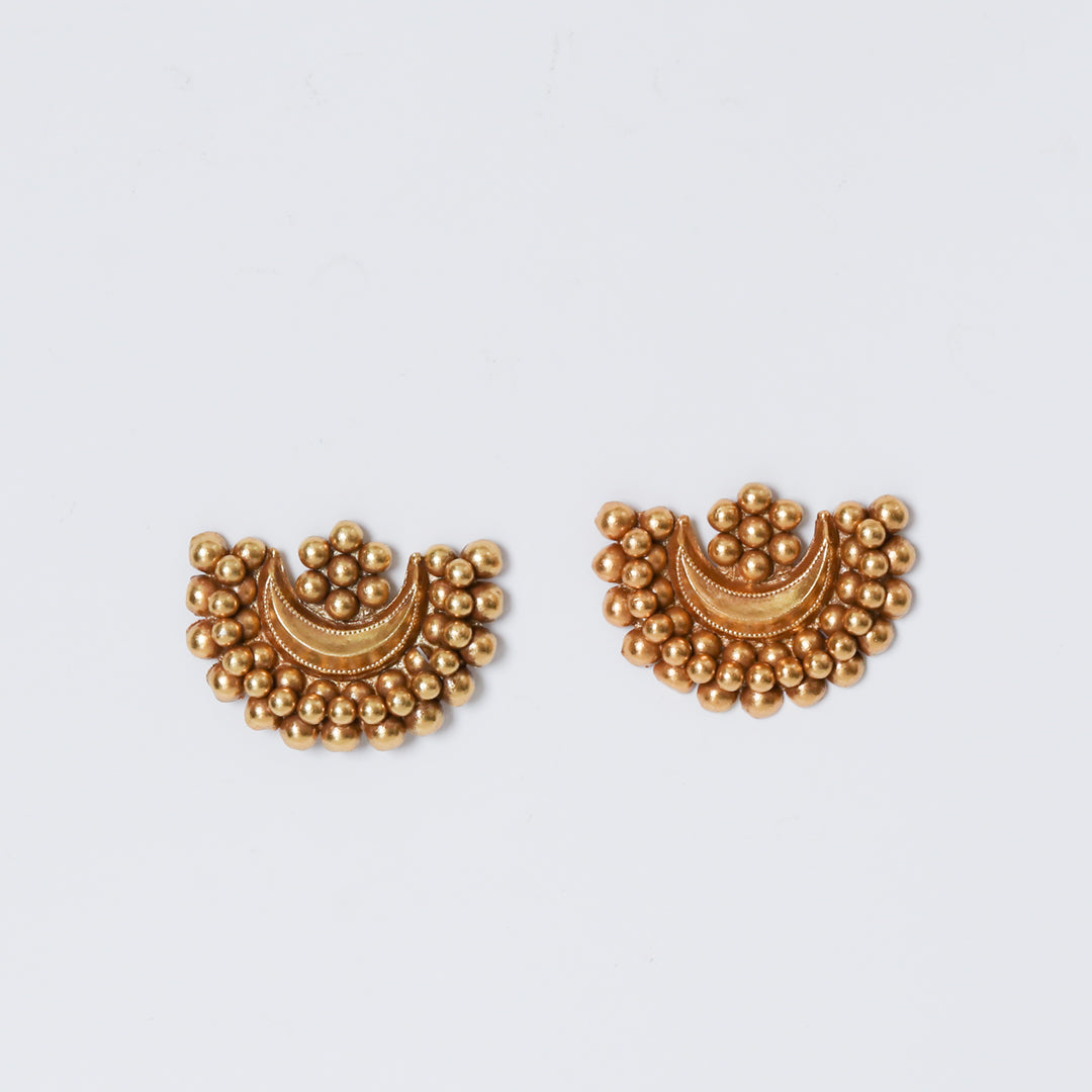 Gold Plated Chandra Phool Earrings