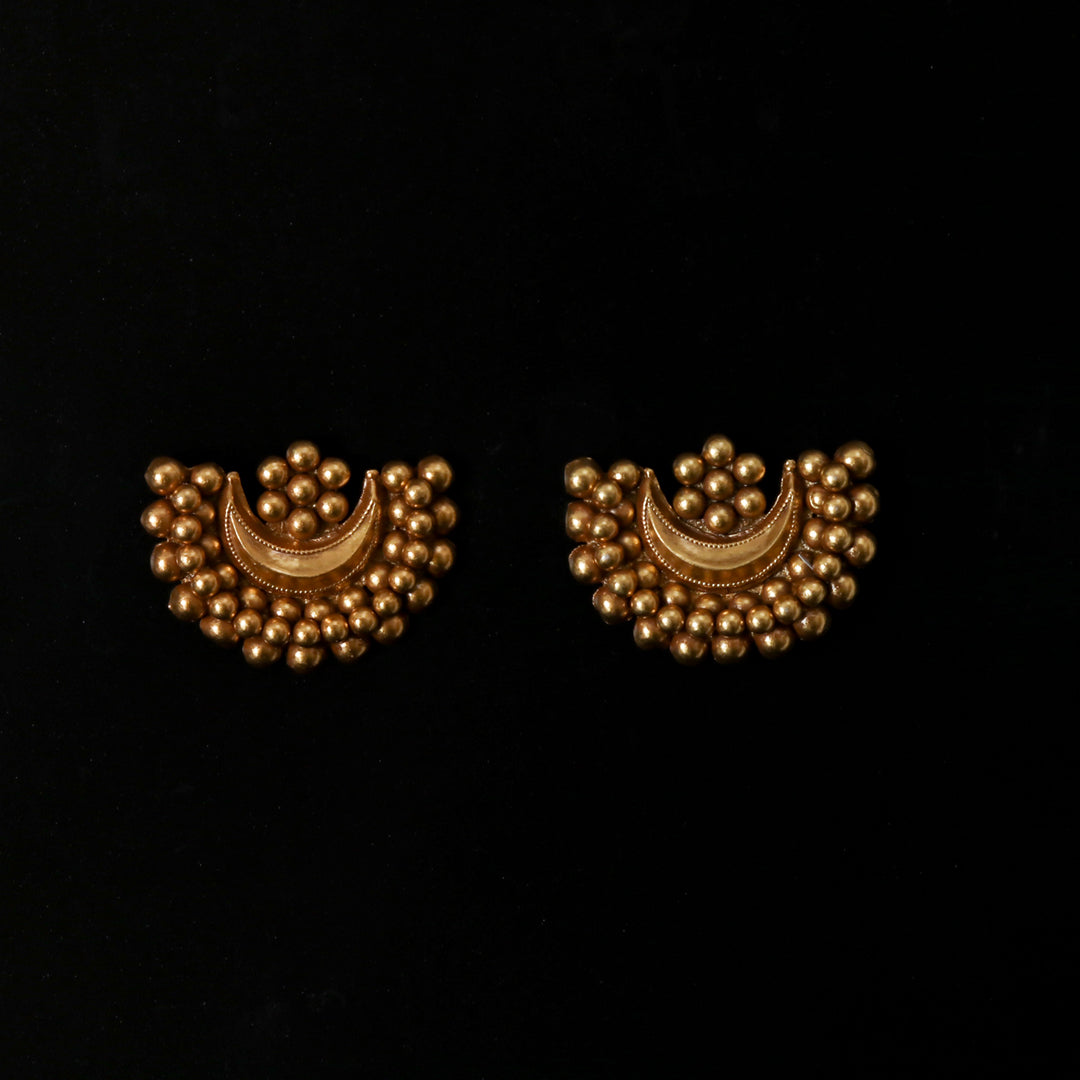 Gold Plated Chandra Phool Earrings