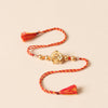 Silver Gold Beads Rakhi