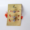 Load image into Gallery viewer, Silver Round Beads Rakhis ( Pack Of 3 )