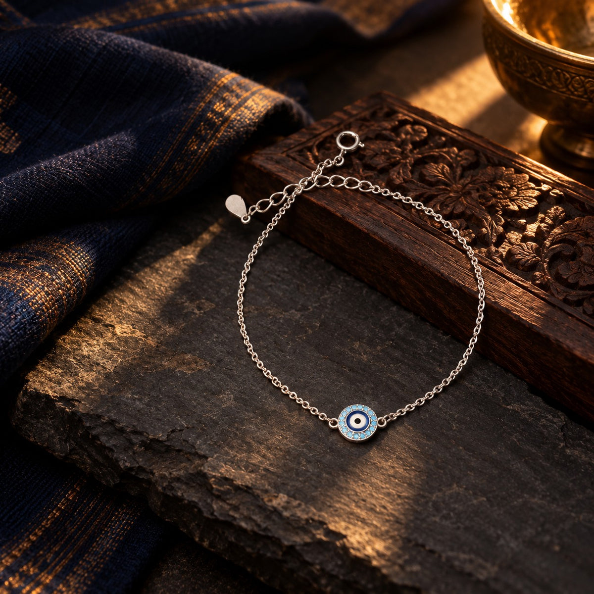 Evil Eye Bracelet – styled photo