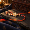 Silver Gold Beads Rakhi – styled photo