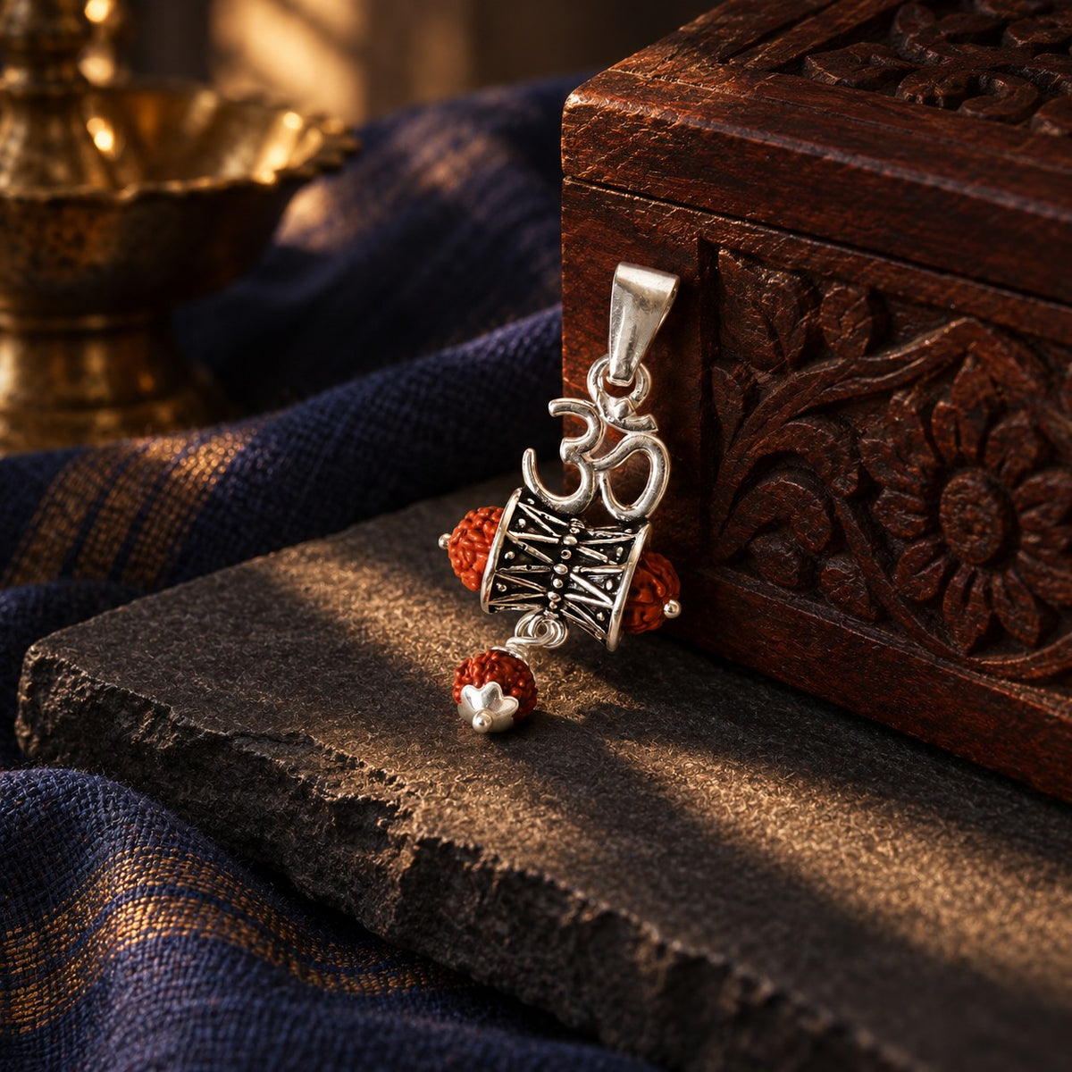 Mahadev OM Pendant – styled photo