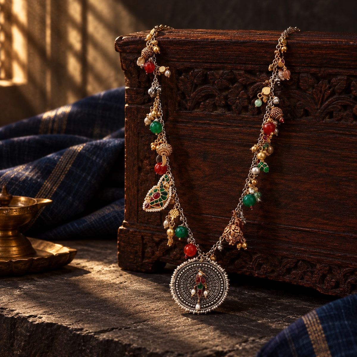 Fusion Dual tone Neckpiece – styled photo