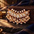 Gold-Tone Pearl & Stone Tanmani – Gold-tone, Tanmani pendant