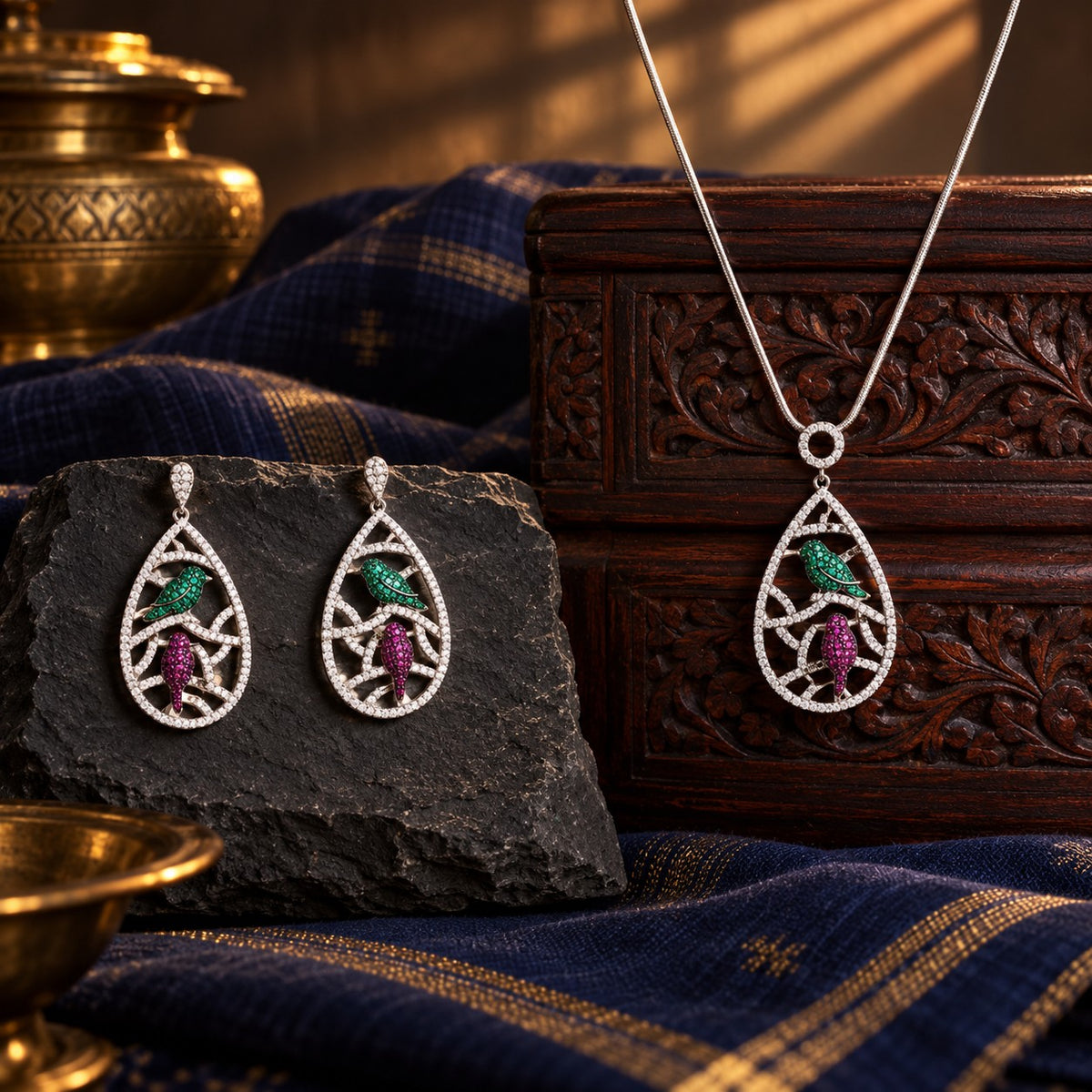 Pendant Earrings – styled photo