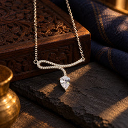 Pear Drop Necklace – styled photo