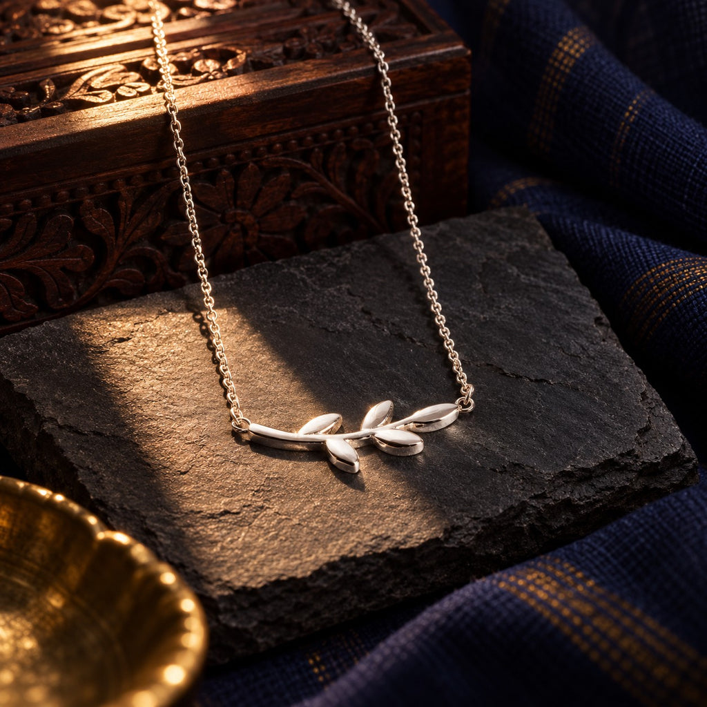Leafy Affair Necklace – styled photo