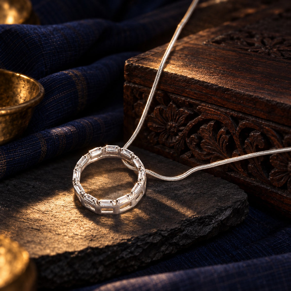 Baguette Pendant – styled photo