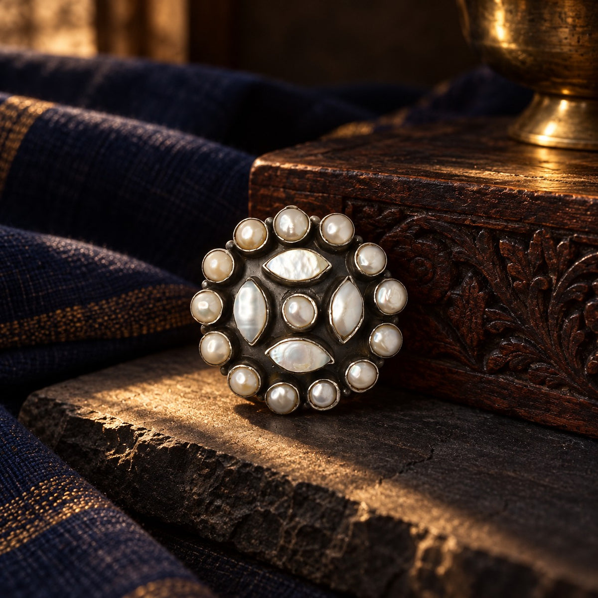Round Pearl Pendant – styled photo