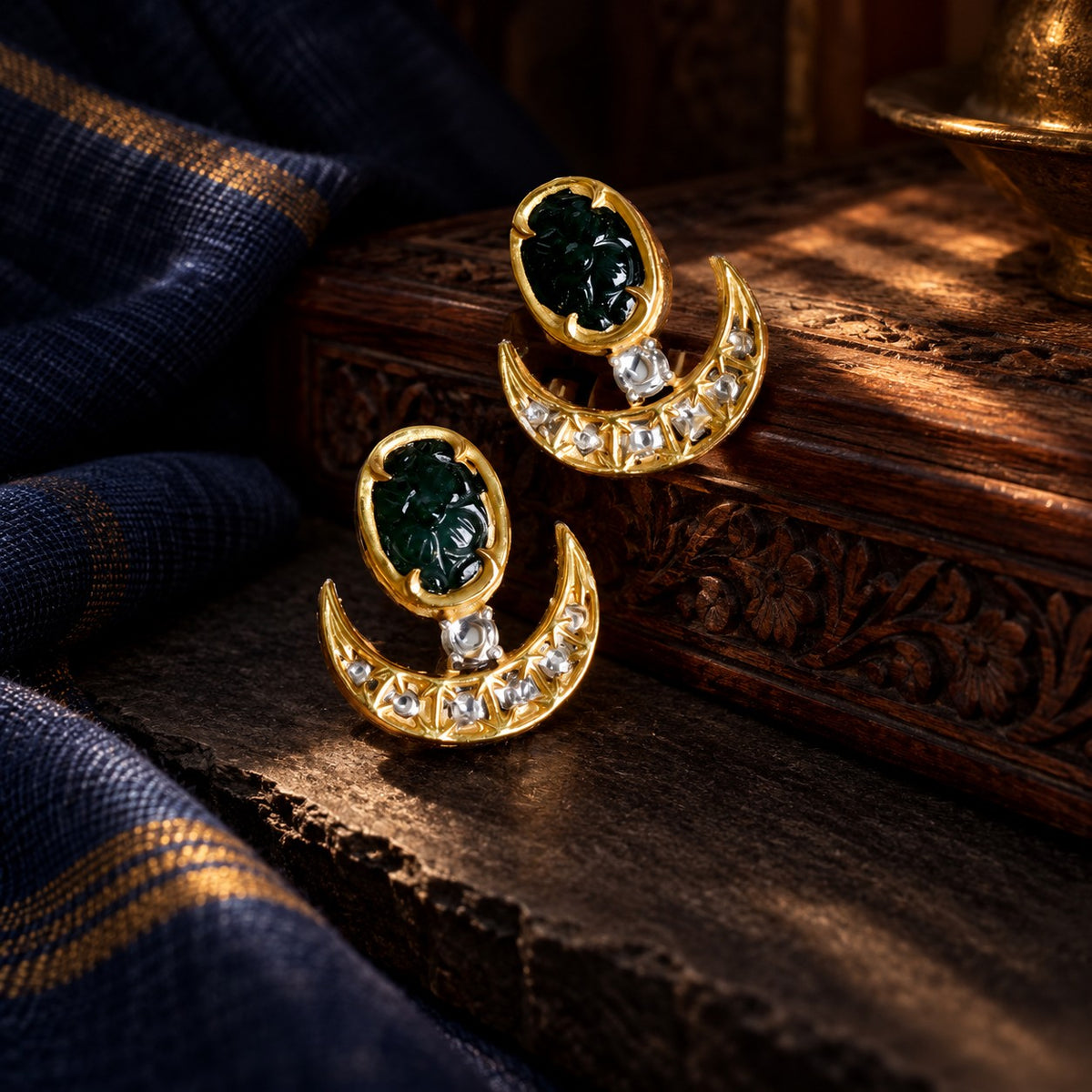 Premium Collection - Crescent Studds – styled photo