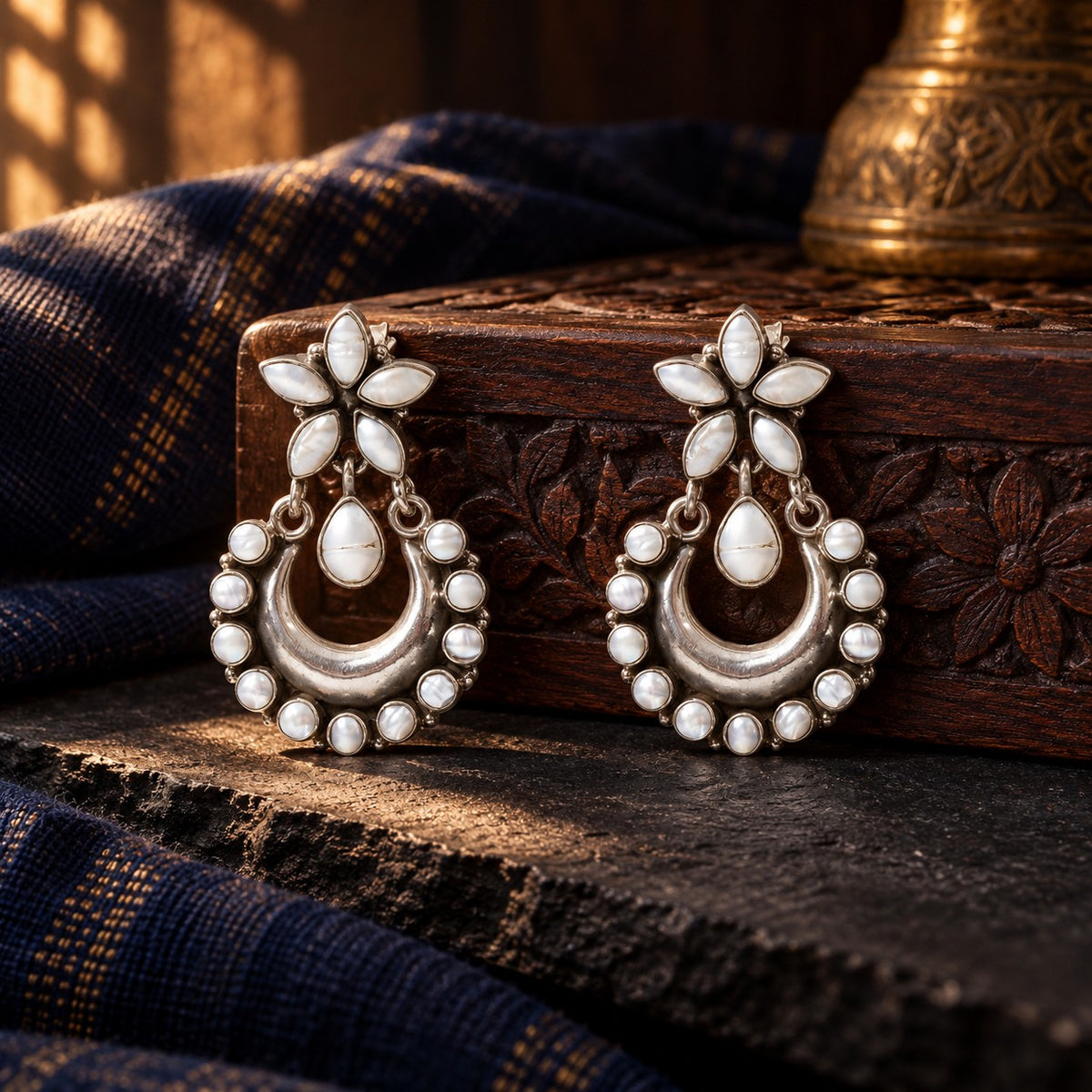 Pearl Chandbali – styled photo
