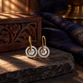 Solitaire Hook Earrings – styled photo