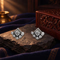 Cubic Zircon Studs – styled photo