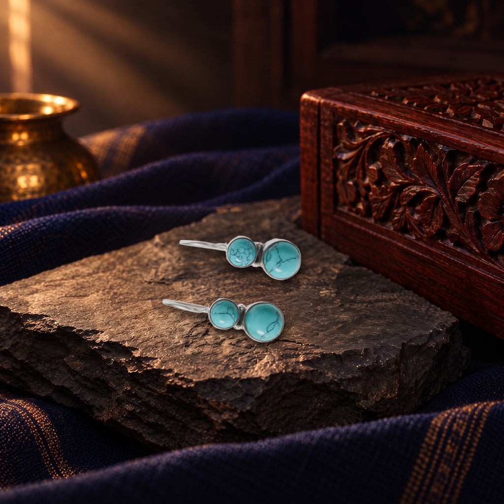 Cute Hydro Turquoise Earrings – view 11 of 11