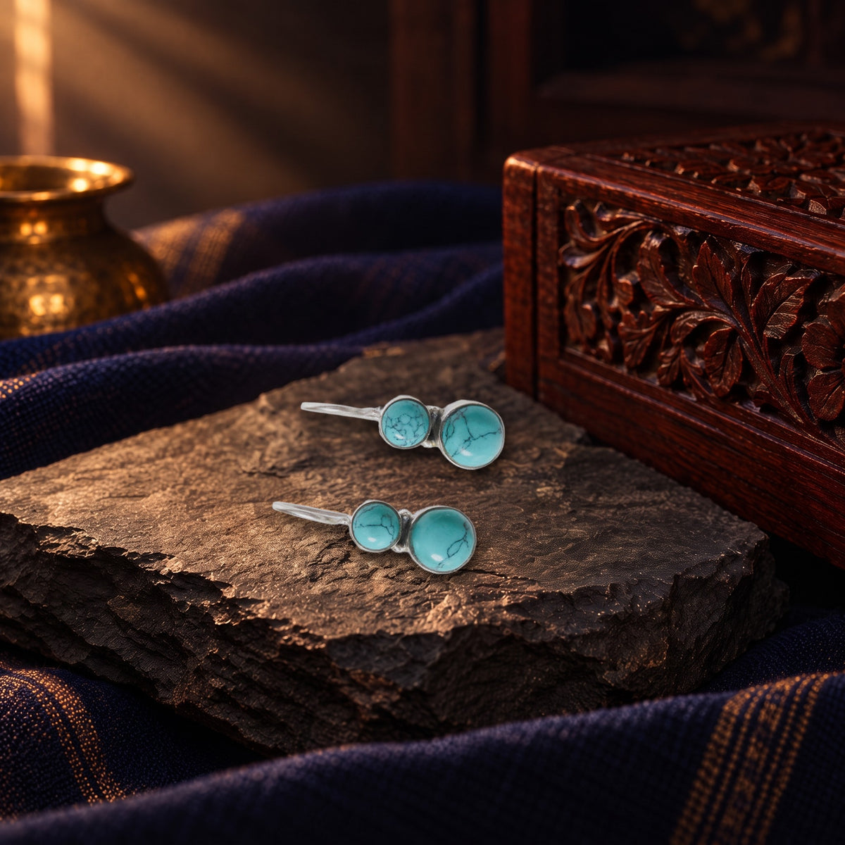 Cute Hydro Turquoise Earrings – view 11 of 11