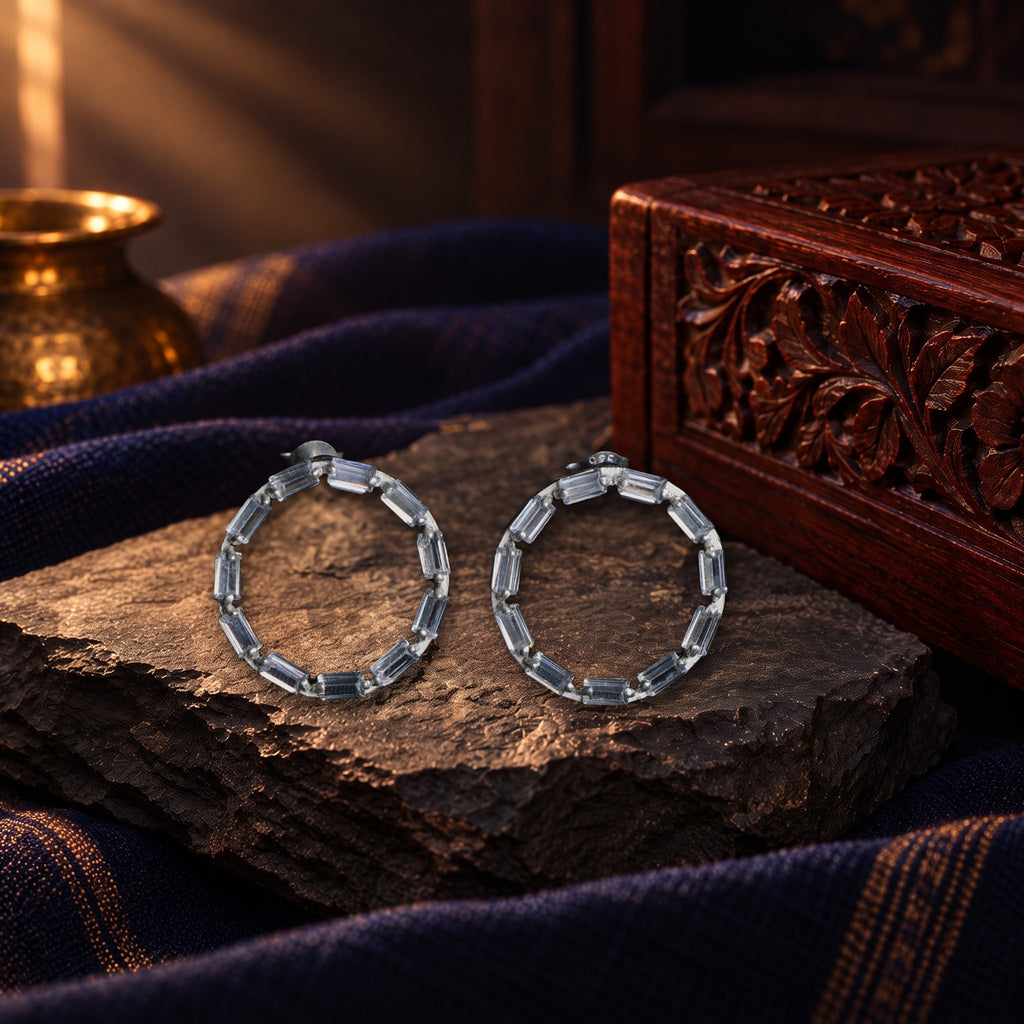 Baquette Earrings – styled photo