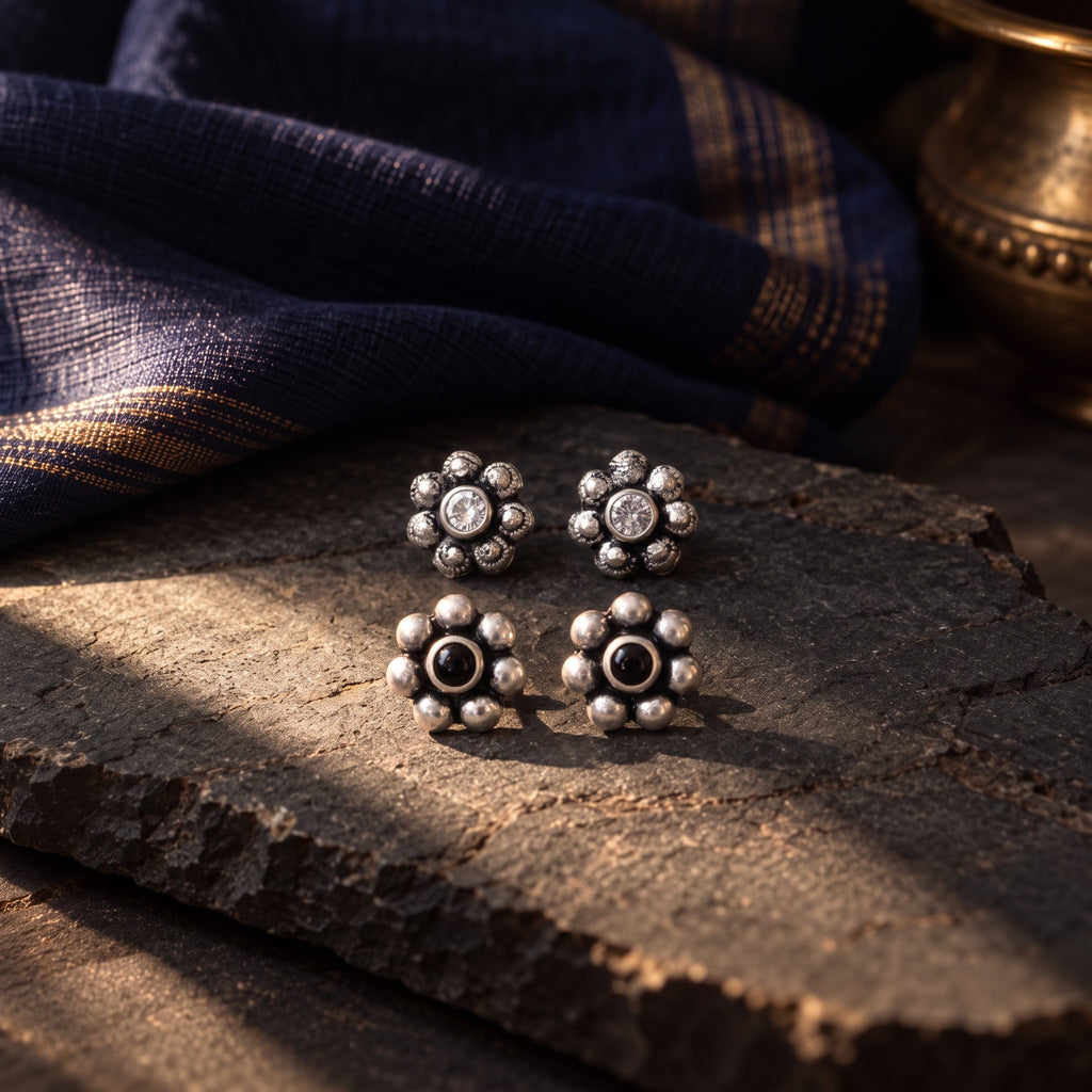 Pack of 2 - Kudi Earrings – styled photo