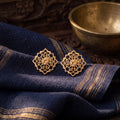 Gold-Plated Cutwork Earrings – Gold-plated (22K), 925 sterling silver, Cutwork studs