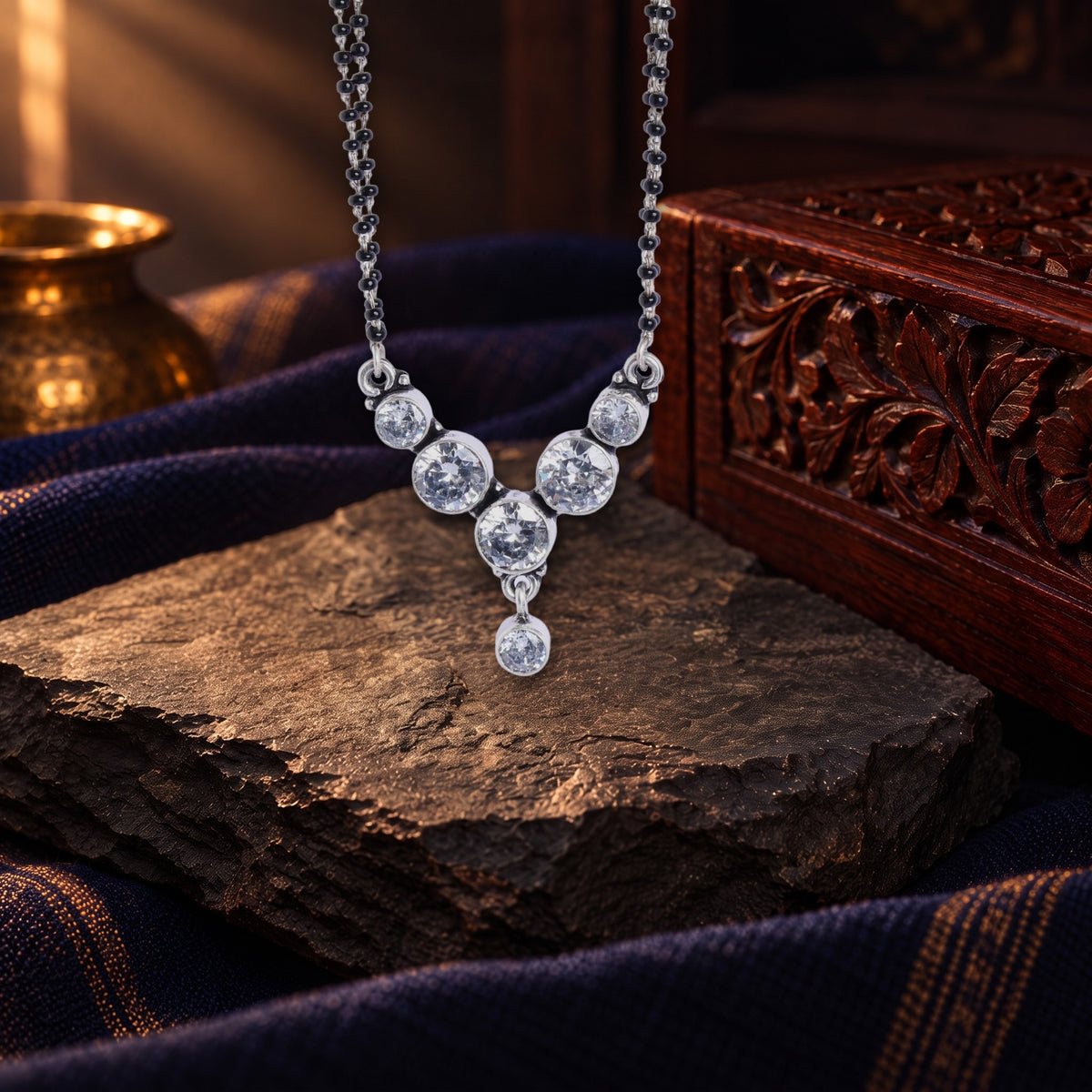 Zircon Mangalsutra – styled photo