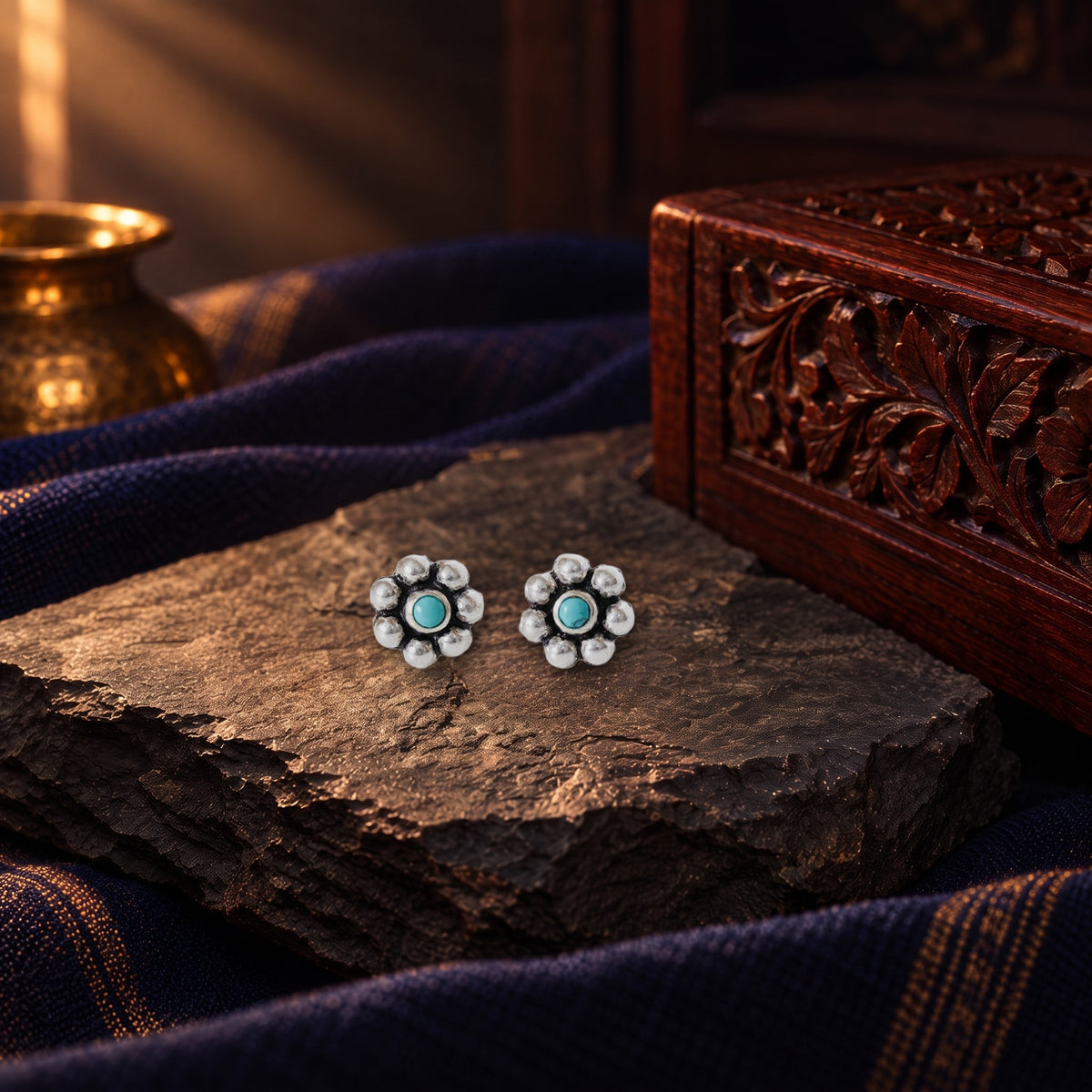 Pheroza Kudi Earrings – styled photo