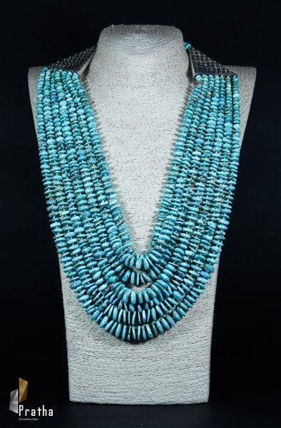 Pheroza layered neck piece freeshipping - Pratha - Jewellery Studio