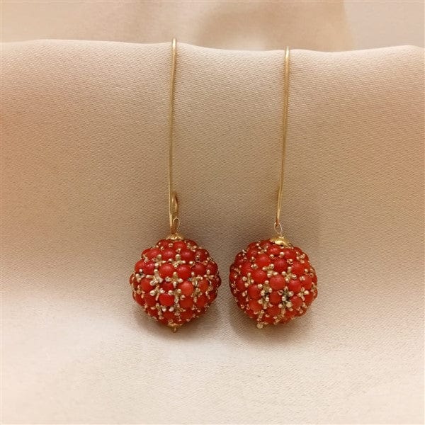 Dainty Coral Earrings