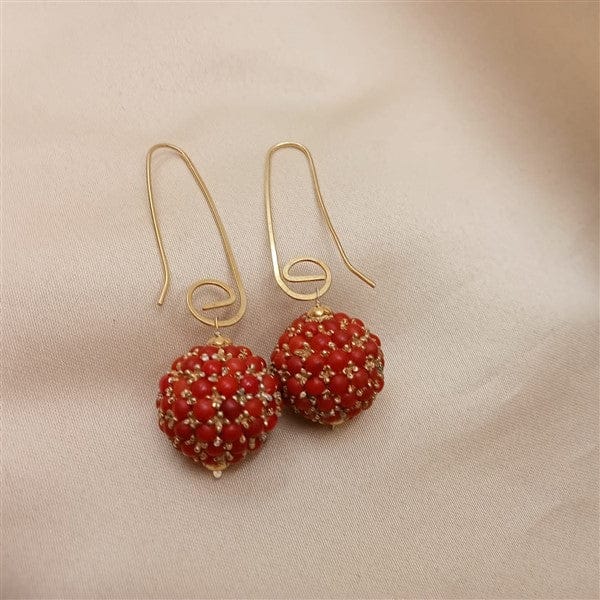 Dainty Coral Earrings