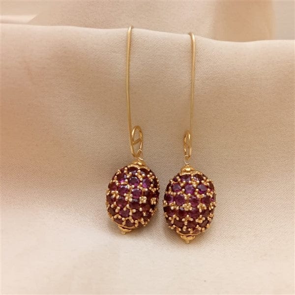 Dainty Ruby Earrings