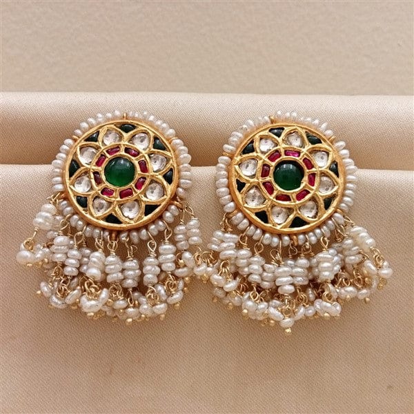 Kundan - Pearl Earrings