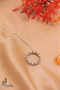 Baguettes Round Pendant With Chain freeshipping - Pratha - Jewellery Studio