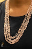 Rose quartz Mala | Designer Silver Necklace | Handcrafted Silver Jewellery For Women By Pratha - Jewellery Studio
