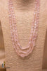 Rose quartz Mala | Designer Silver Necklace | Handcrafted Silver Jewellery For Women By Pratha - Jewellery Studio