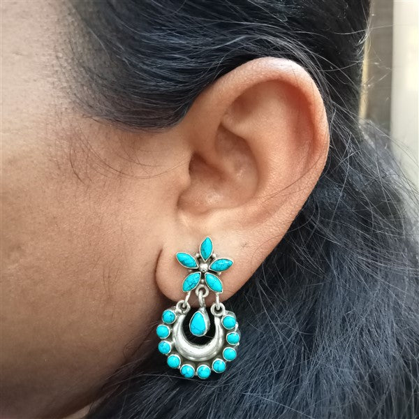 Hydro Turquoise Chandbali – view 6 of 8