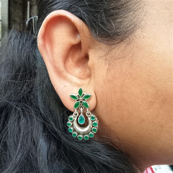 Hydro Emerald Green Chandbali – view 6 of 8