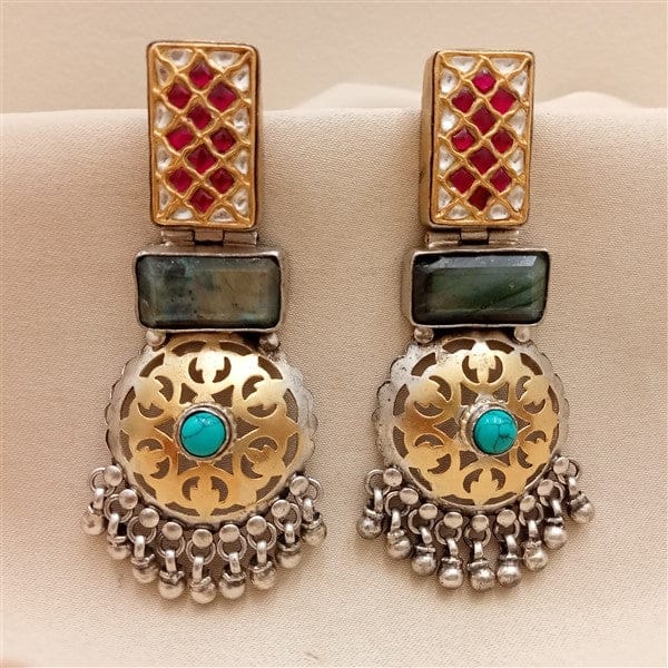 Kundan Dual Tone Earrings