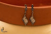 Designer Silver Earrings | Marcasite Twirl Earrings | Handcrafted Silver Jewellery For Women By Pratha - Jewellery Studio