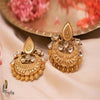 Designer Silver Earrings | Oval Drop Earrings | Handcrafted Silver Jewellery For Women By Pratha - Jewellery Studio