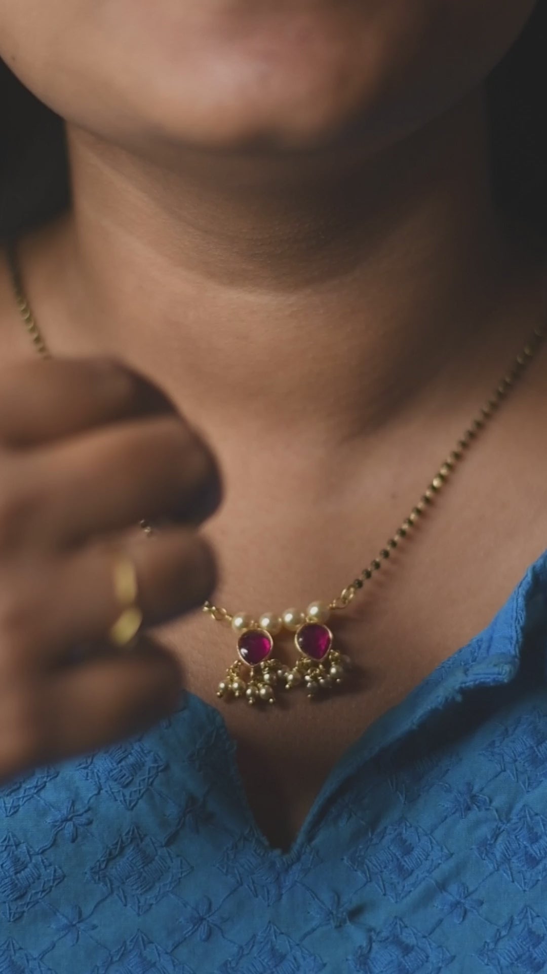 kundan Drop Mangalsutra