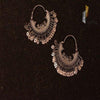 Taselled Hoops | Designer Silver Earrings | Handcrafted Silver Jewellery For Women By Pratha - Jewellery Studio
