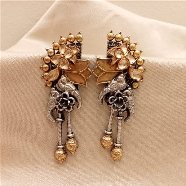 Kundan Peacock Earrings