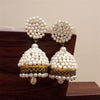 Designer Silver Earrings | Pearl Jhumka | Handcrafted Silver Jewellery For Women By Pratha - Jewellery Studio